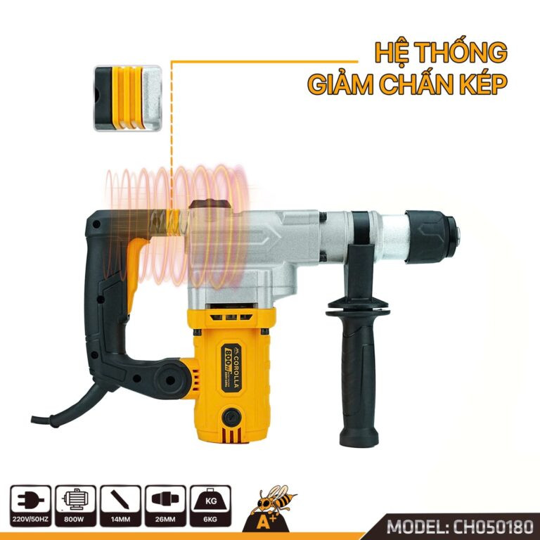 Máy đục bê tông hai chức năng COROLLA CH050180