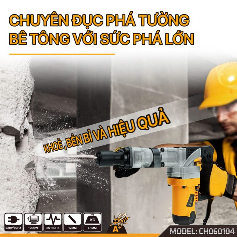 Máy đục bê tông công nghiệp COROLLA 1200W CH060104