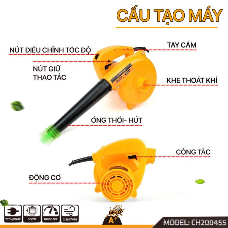 Máy thổi hút bụi COROLLA 550W CH200455