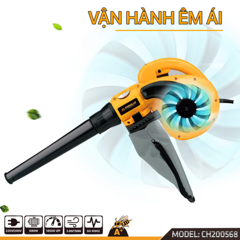 Máy thổi hút bụi cầm tay COROLLA 680W CH200568