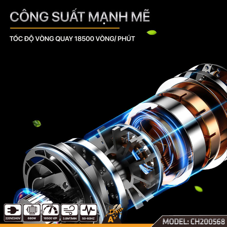 Máy thổi hút bụi cầm tay COROLLA 680W CH200568