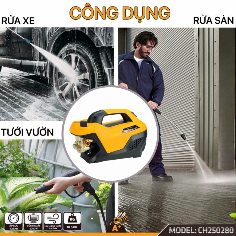 Máy Rửa Xe Cao Áp COROLLA 2200W CH250280