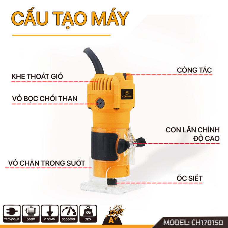 Máy soi gỗ COROLLA 500W CH170150