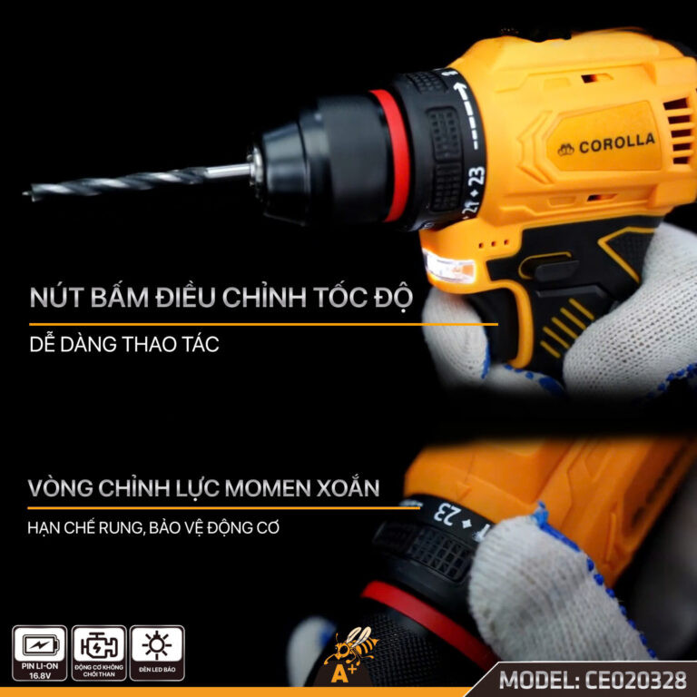 Máy khoan vít dùng pin COROLLA 16.8V CE020328