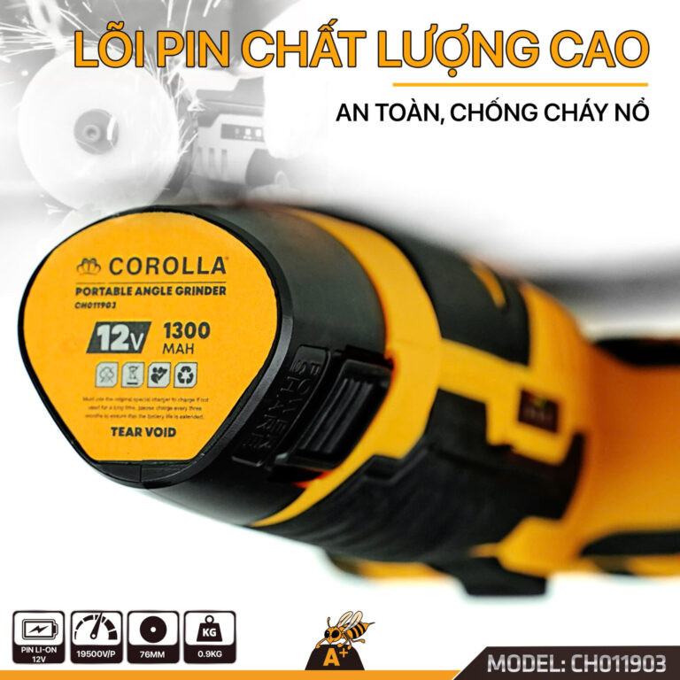 Máy Mài Góc Dùng Pin 76MM COROLLA CH011903