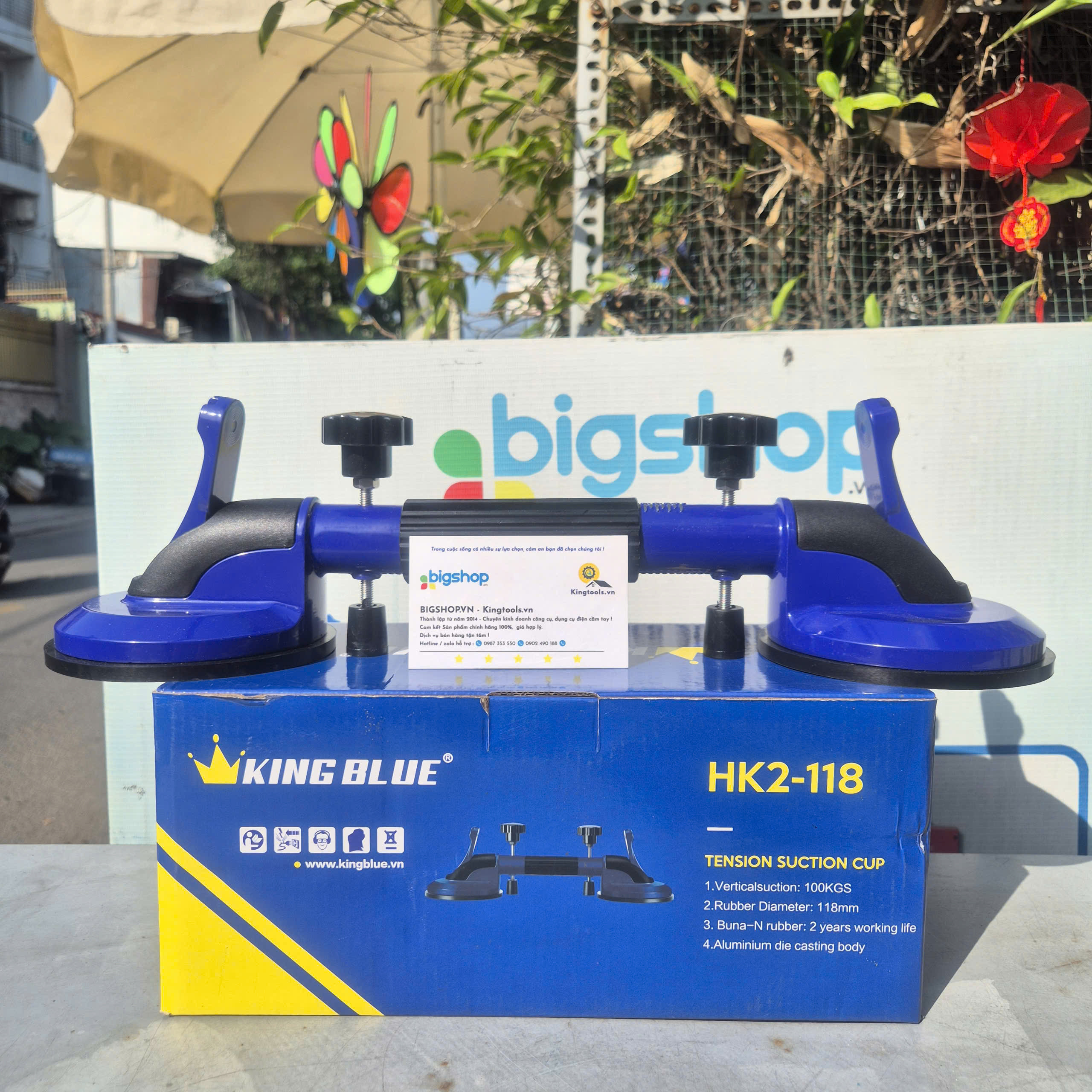 Hít kính - căn chỉnh mạch gạch KINGBLUE HK2-118