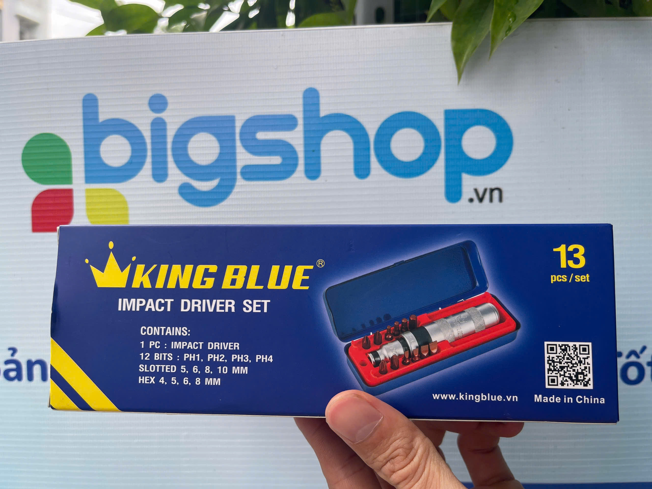 Bộ tua vít đóng KINGBLUE KV10-13