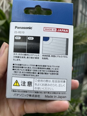 Máy cạo râu Panasonic ES-RS10-A (trắng - xanh - Made in Japan) ( Máy không kèm PIN )