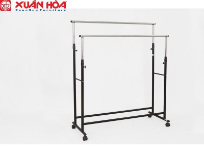 Giàn phơi Kép treo quần áo Xuân Hòa ZA-08-01 - có bánh xe