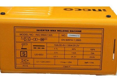 Máy hàn điện tử Inverter INGCO ING-MMA1305