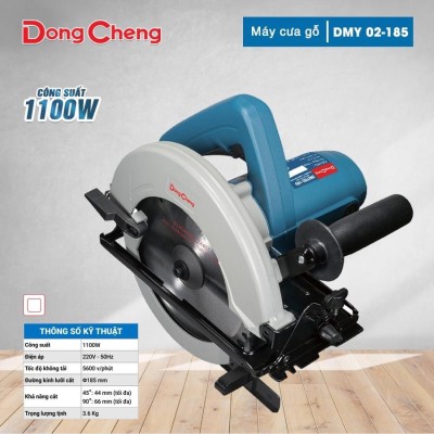 Máy cưa đĩa Dongcheng DMY02-185, 185mm, cs 1100W
