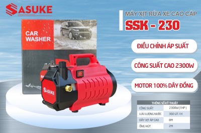 Máy rửa xe SASUKE SSK230, có chỉnh áp
