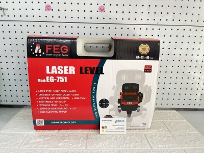Máy cân mực 5 tia laser xanh FEG EG-751