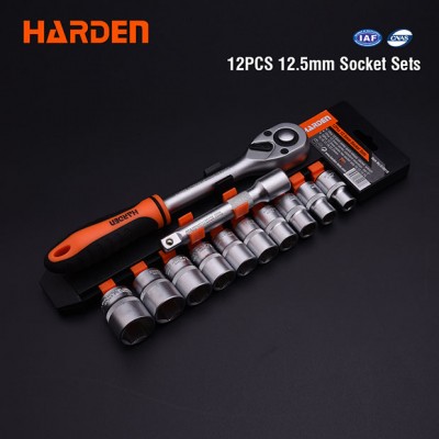Bộ khẩu tay vặn 1/2" (12 chi tiết) Harden 510016
