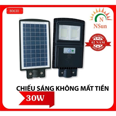 Đèn led thông minh năng lượng mặt trời  30w, 60w, 90w NSun  806-30, 806-60, 806-90
