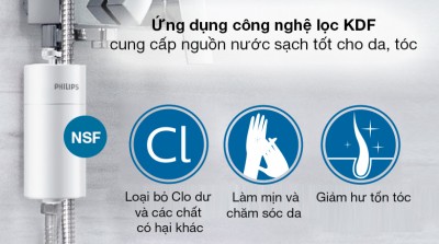 Thiết bị lọc nước vòi sen Philips AWP1775/74 - Hàng Chính Hãng