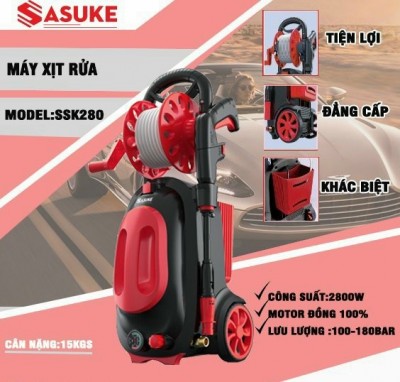 Máy xịt rửa xe cao cấp SASUKE SSK280 (có chỉnh áp) 