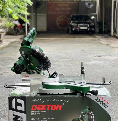 Máy cắt nhôm thanh trượt Ngiêng DEKTON DK dây CUROA DK-CNT305CR,  đĩa 305mm