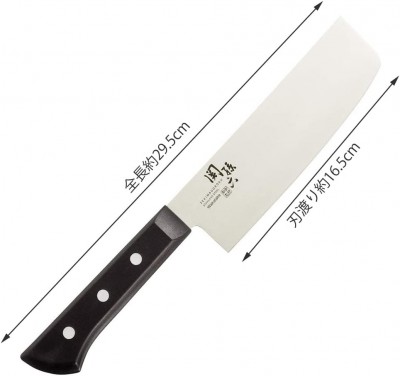  Dao KAI AB5424 Seki Magoroku Nakiri Knife, 6.5 inches (165 mm), Made in Japan