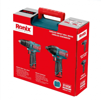 Bộ máy khoan động lực & vặn vít dung pin Ronix 8105K 12V
