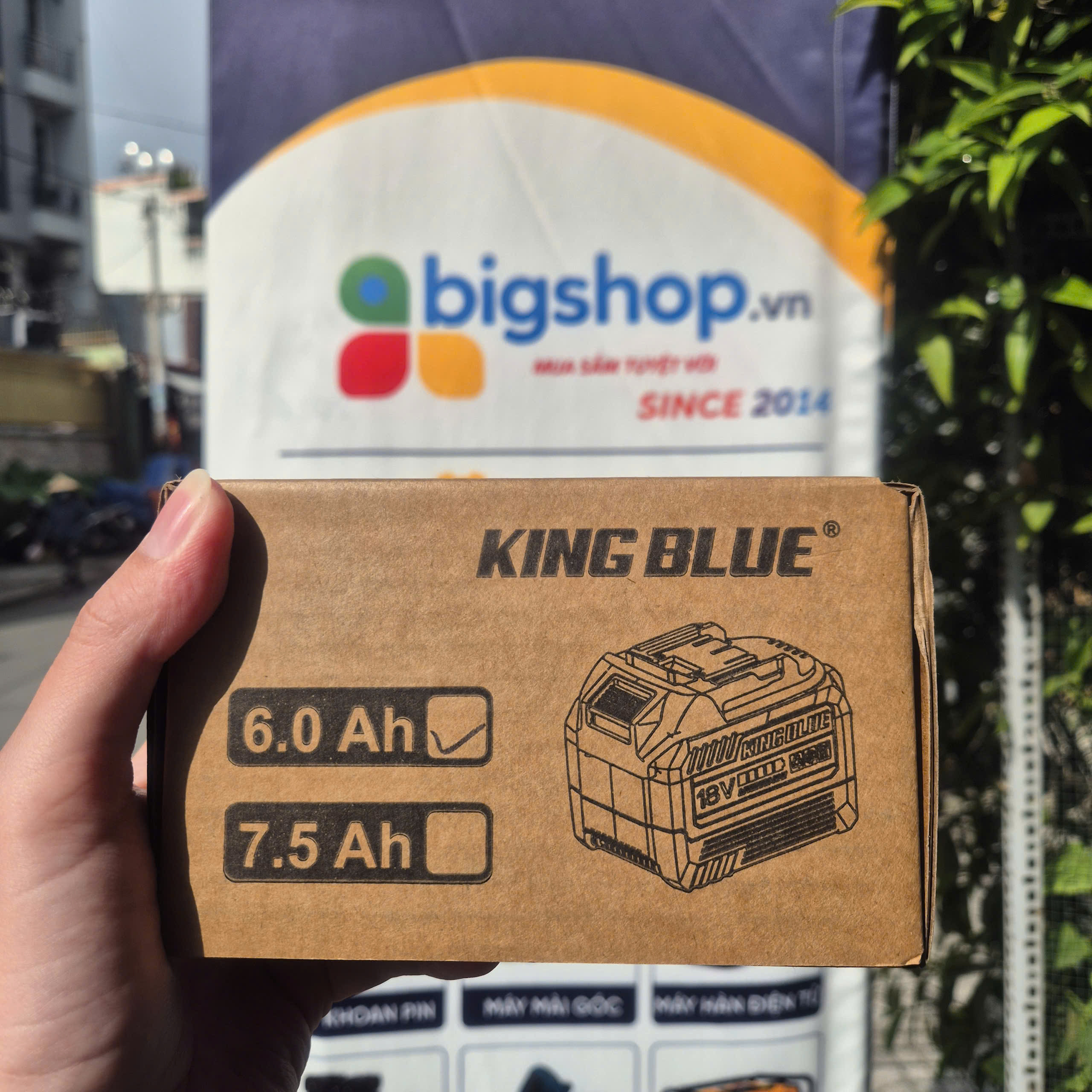 Pin chân phổ thông 18V/6.0Ah KINGBLUE MP6018