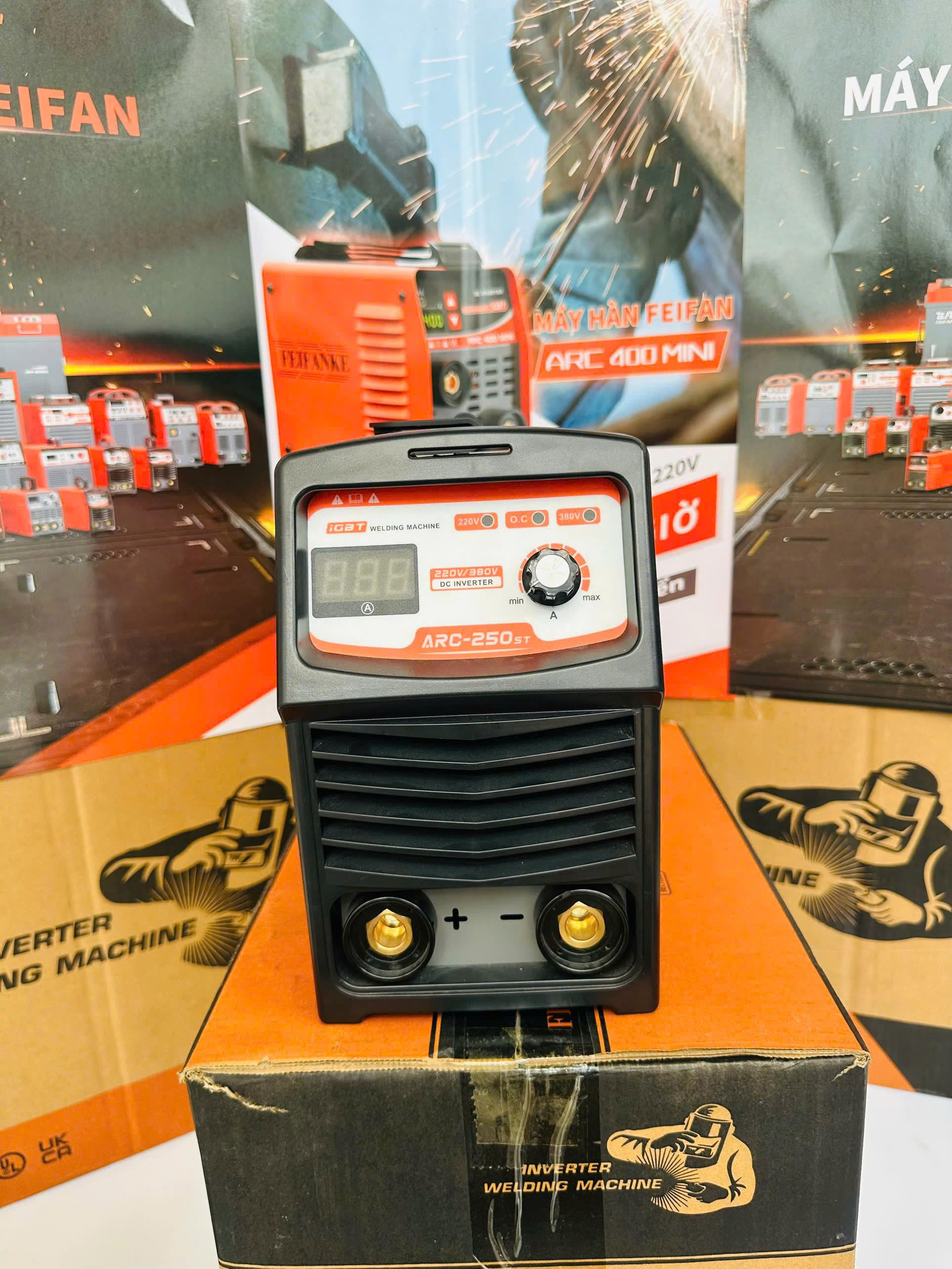 Máy hàn que điện tử FEIFANKE ARC-250ST hàn que 1.6 đến 3.2mm