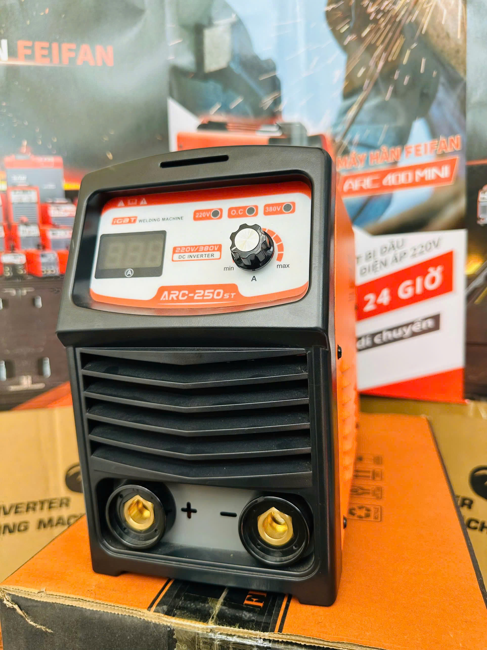 Máy hàn que điện tử FEIFANKE ARC-250ST hàn que 1.6 đến 3.2mm