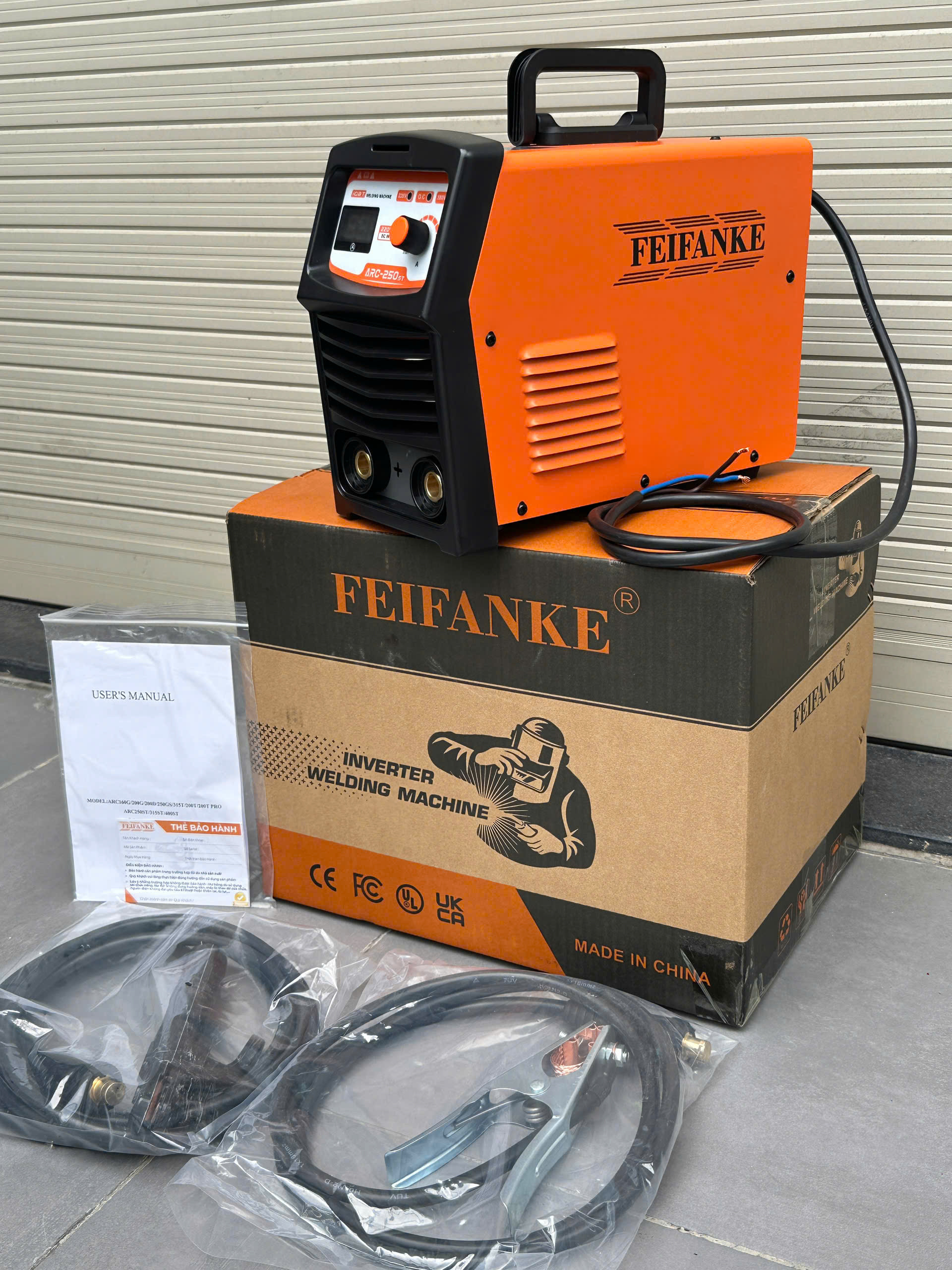 Máy hàn que điện tử FEIFANKE ARC-250ST hàn que 1.6 đến 3.2mm