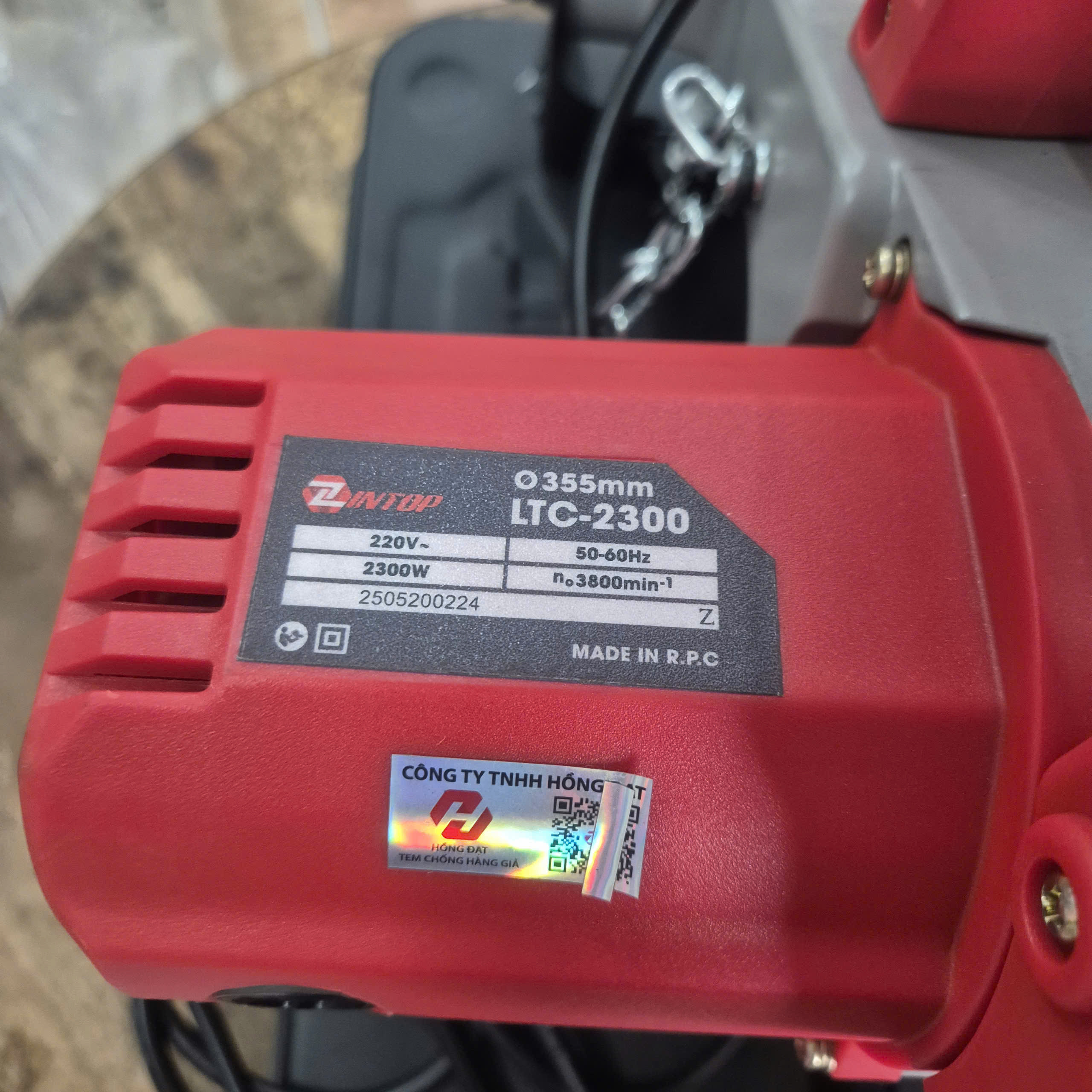 Máy cắt sắt để bàn LINTOP LTC-2300 (Công suất 2300W, lưỡi 355mm)