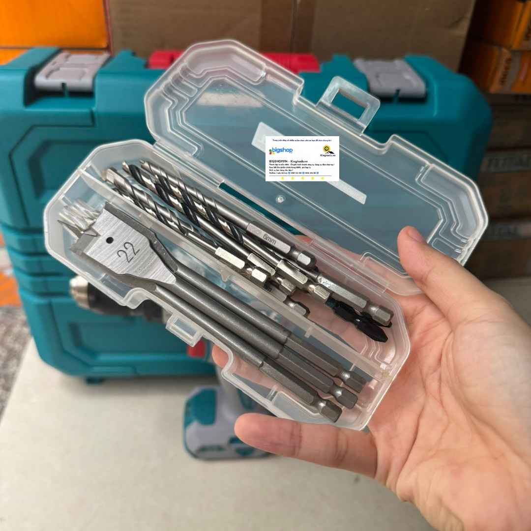Máy khoan búa dùng pin TOTAL TIDLI209686 (2 pin 4.0Ah và sạc)