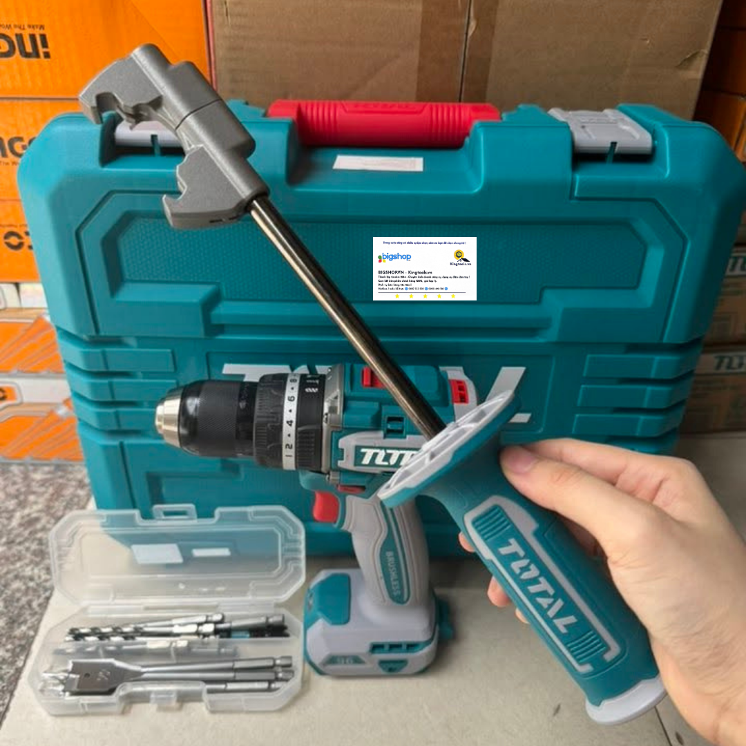 Máy khoan búa dùng pin TOTAL TIDLI209686 (2 pin 4.0Ah và sạc)