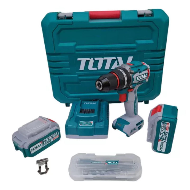 Máy khoan TOTAL không chổi than 96Nm dùng pin 20V TIDLI20968