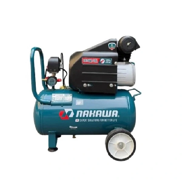 Máy Nén Khí Đầu Liền 2 Tụ Nakawa 2.5HP NK-2T2530PRO 30L
