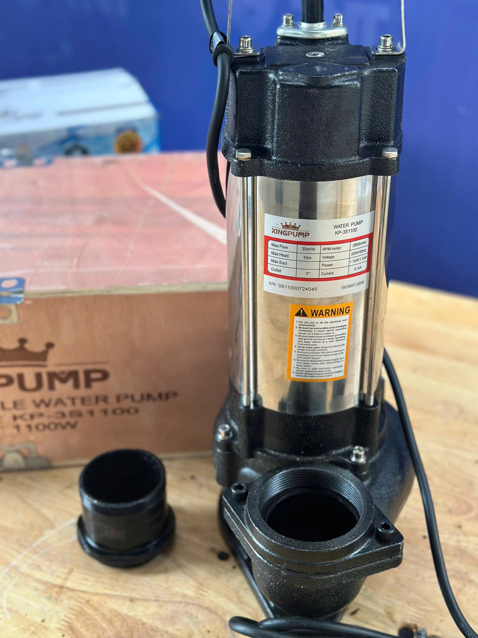 Máy bơm chìm nước thải 1100W KINGPUMP KP-3S1100