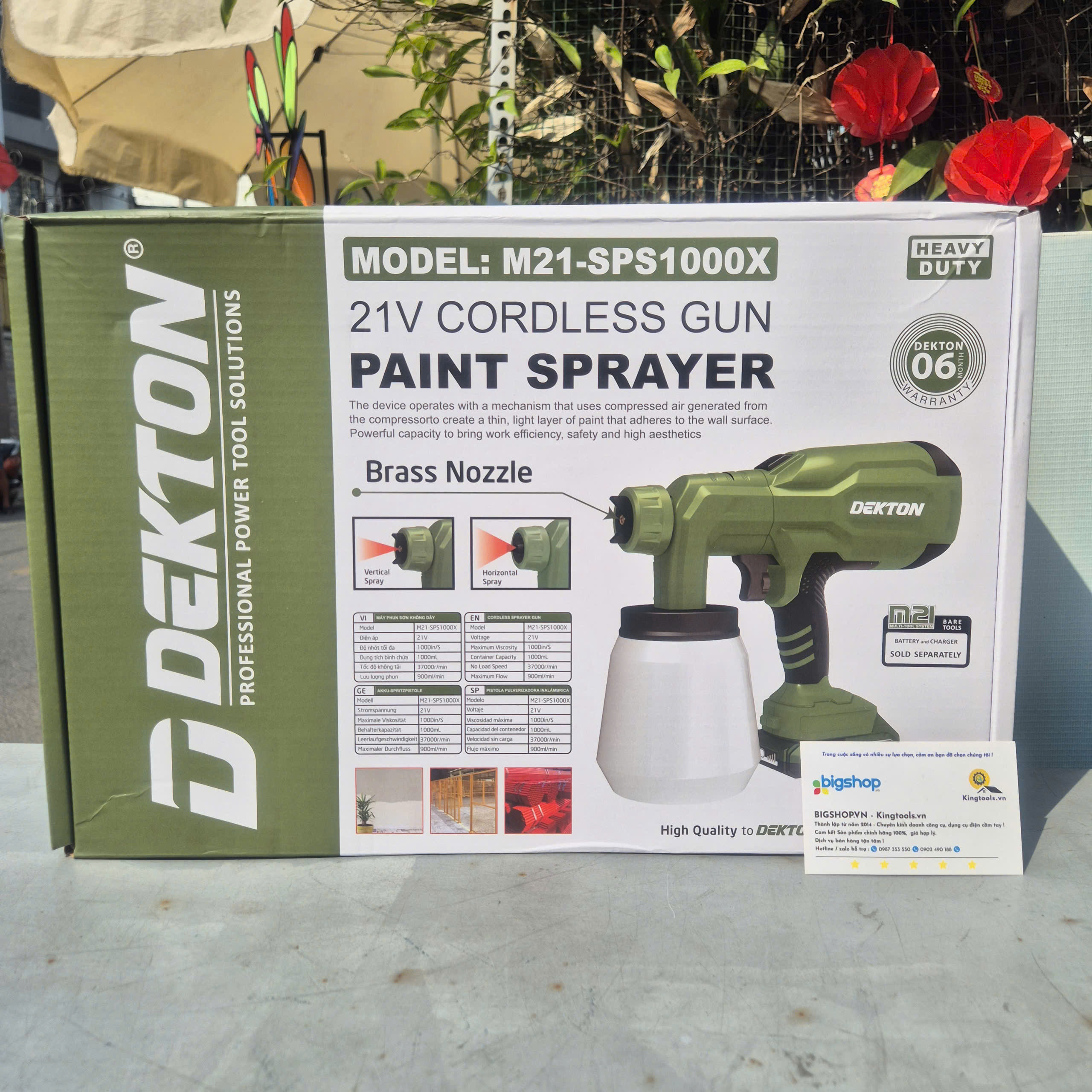 Máy phun sơn 21V DEKTON M21-SPS1000X