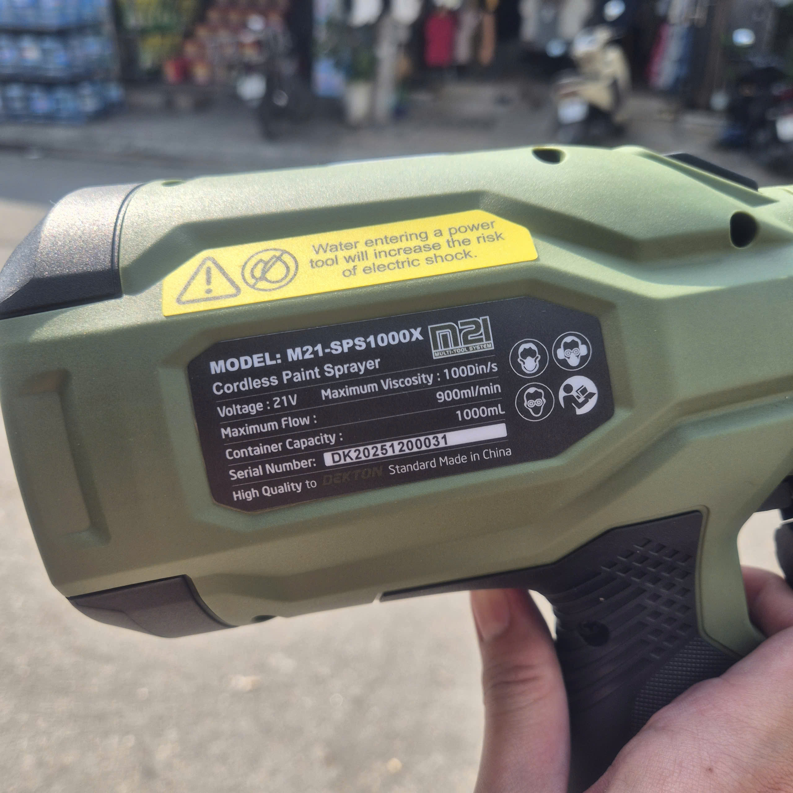 Máy phun sơn 21V DEKTON M21-SPS1000X