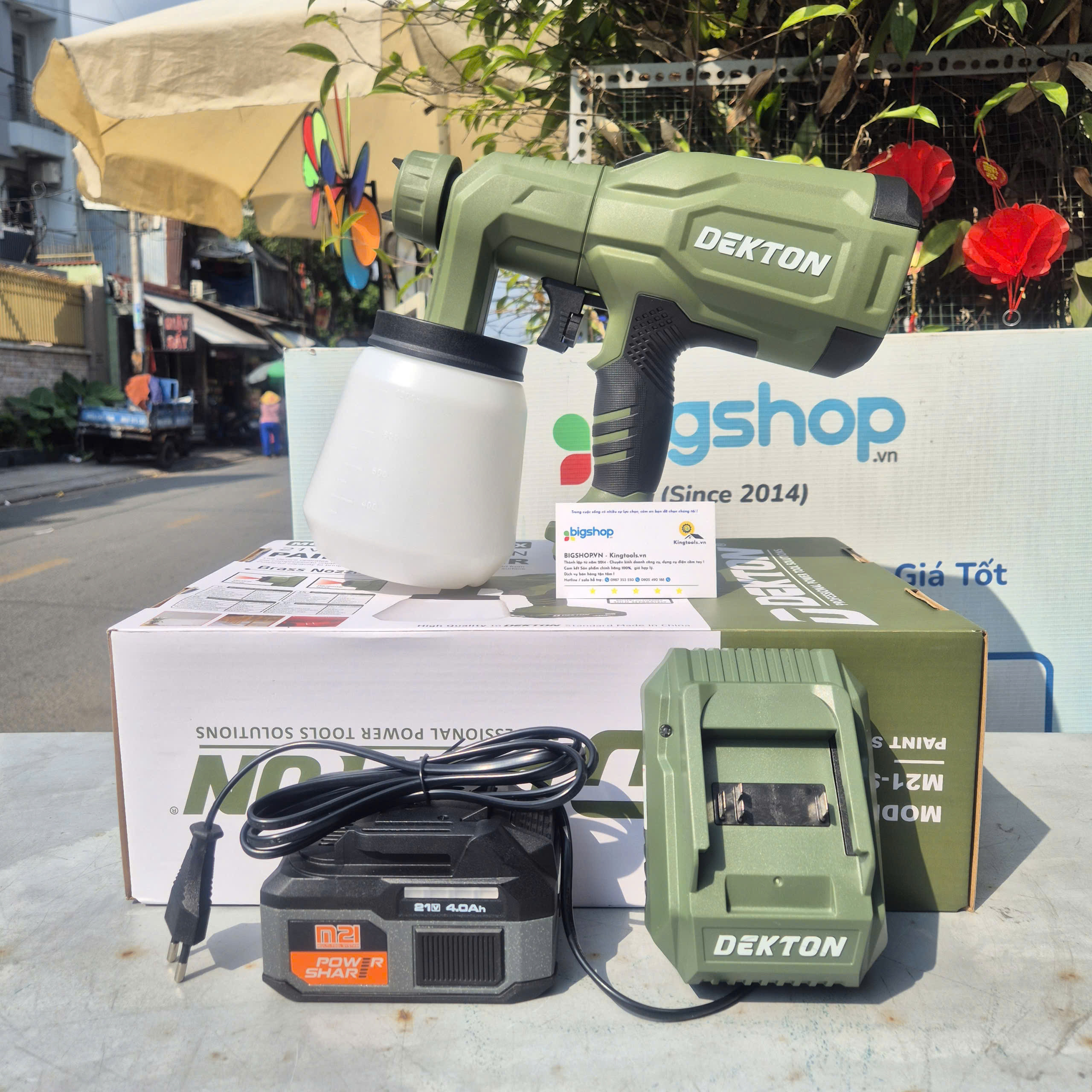 Máy phun sơn 21V DEKTON M21-SPS1000X