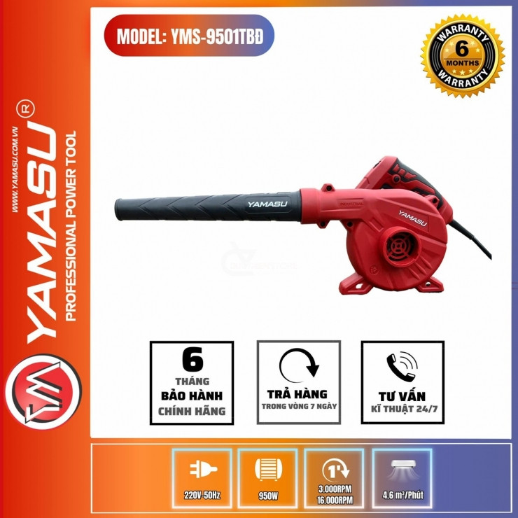 Máy thổi bụi chạy điện 950W YAMASU YMS-9501TBD