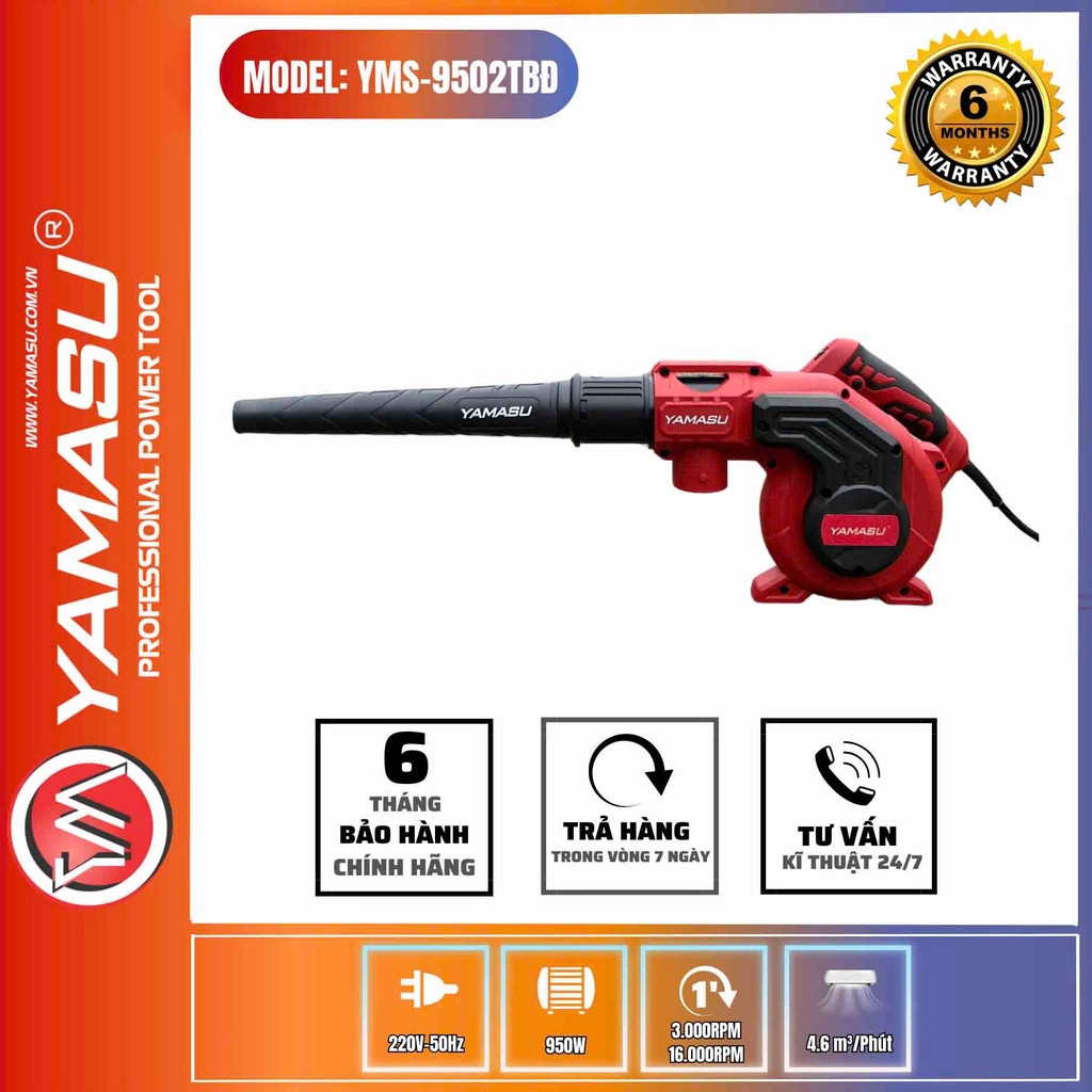 Máy thổi bụi chạy điện 950W YAMASU YMS-9502TBD