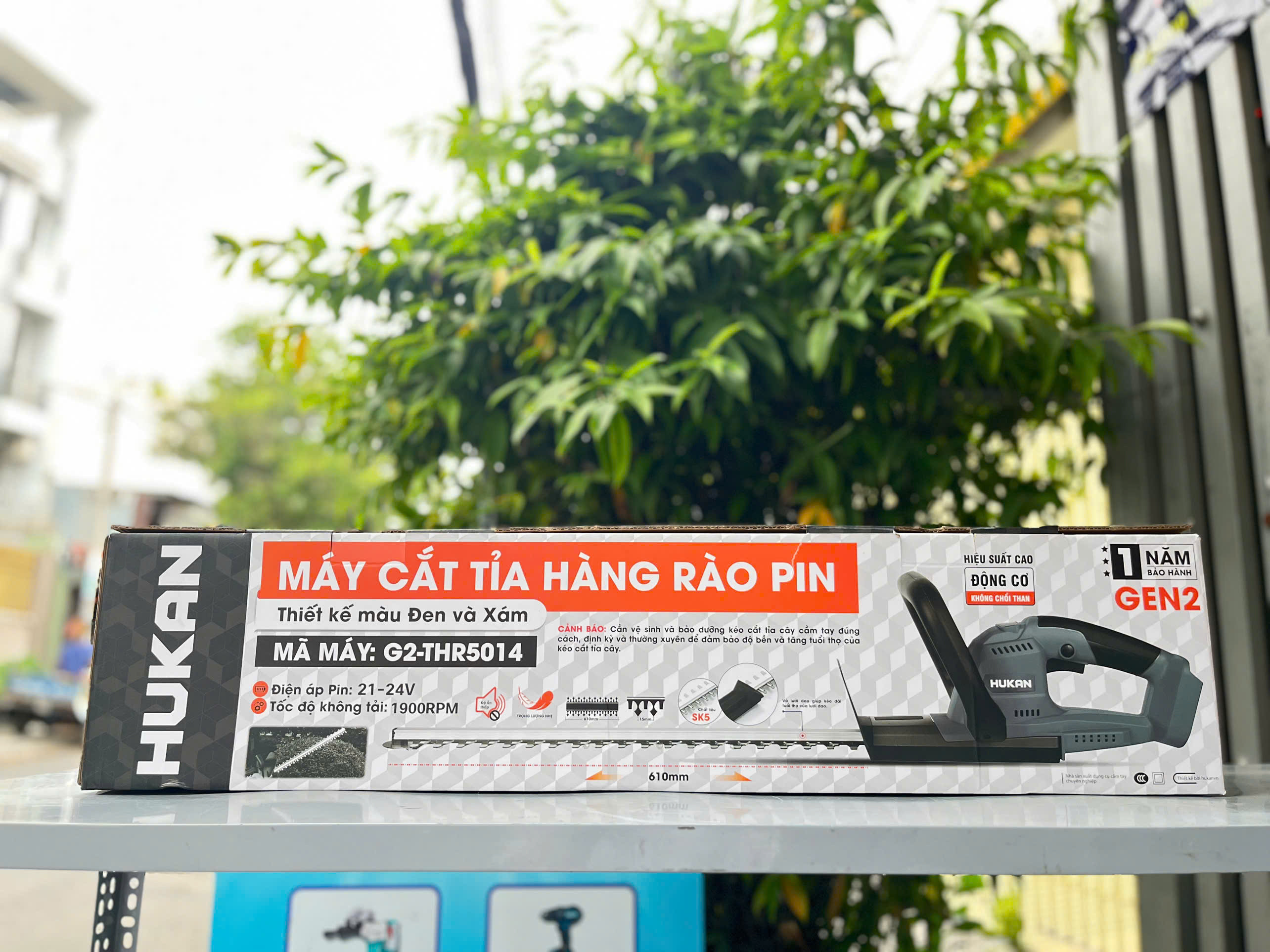 Máy cắt tỉa hàng rào dùng pin 21V (GEN 2) Hukan G2-THR5014