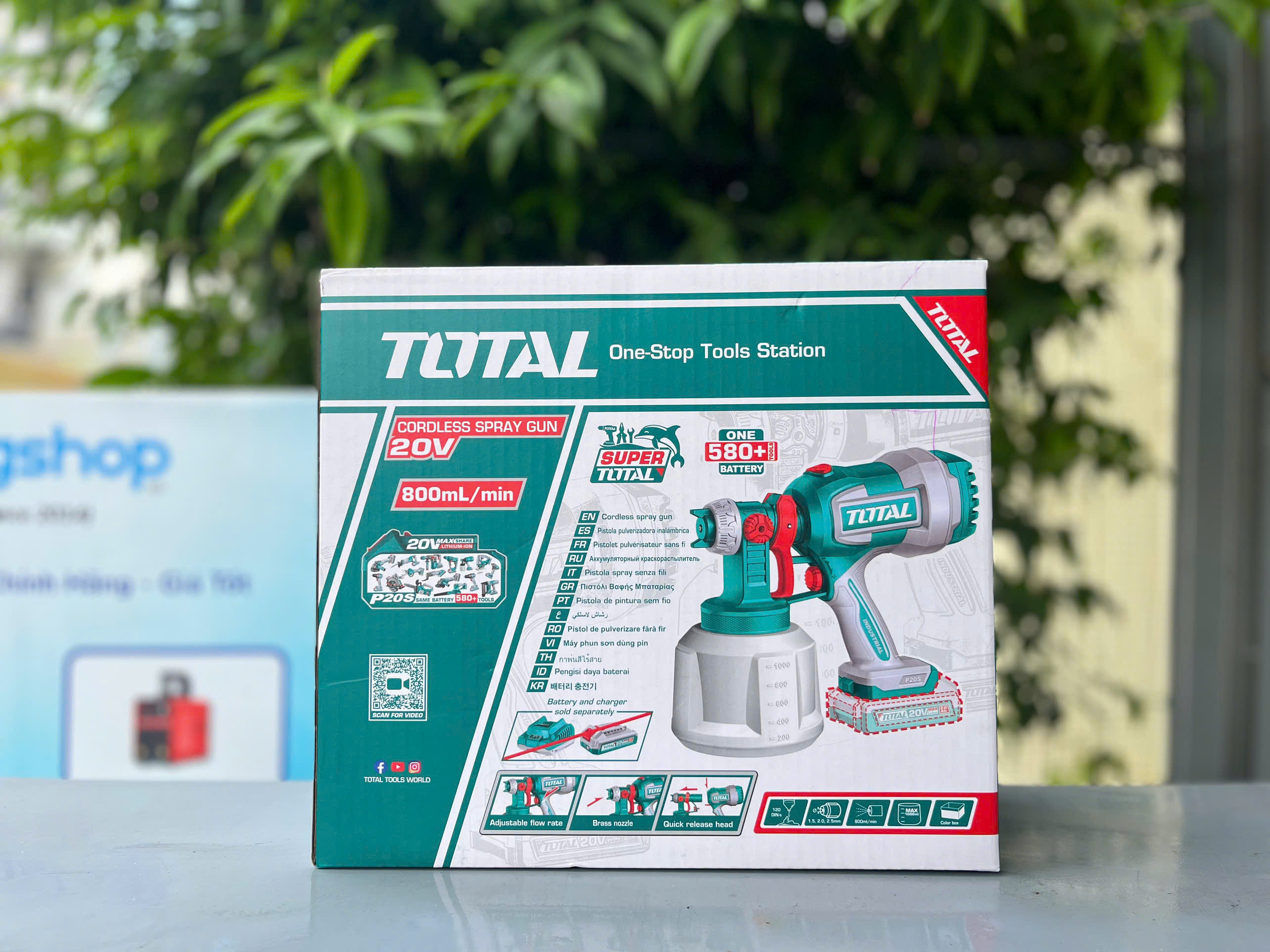 Máy Phun Sơn Dùng Pin 20V TOTAL TSGLI2004 (chưa kèm pin & sạc)