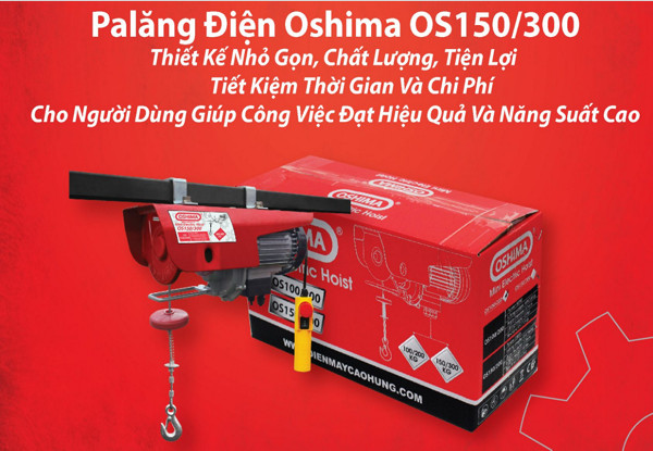 Tời điện 500W Oshima OS 150/300