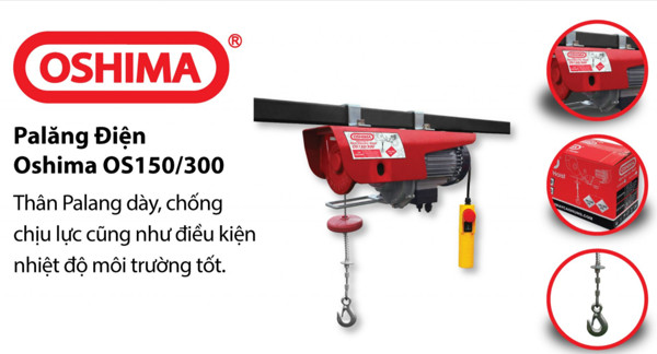 Tời điện 500W Oshima OS 150/300
