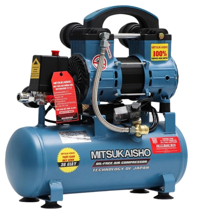 Máy nén khí không dầu 12L 1.5HP Mitsukaisho 12-1.5