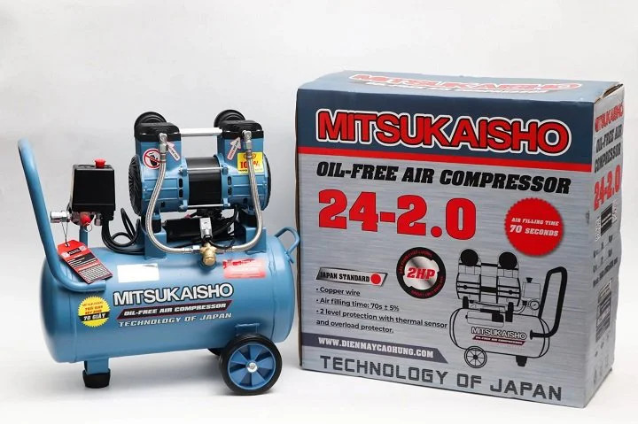 Máy nén khí không dầu 24L 2HP Mitsukaisho 24-2.0