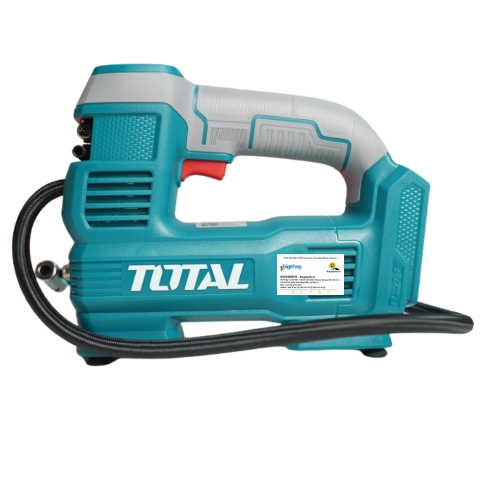 Máy bơm hơi dùng pin 20V hoặc dùng tẩu TOTAL TACLI2012 (Áp suất 160 PSI)