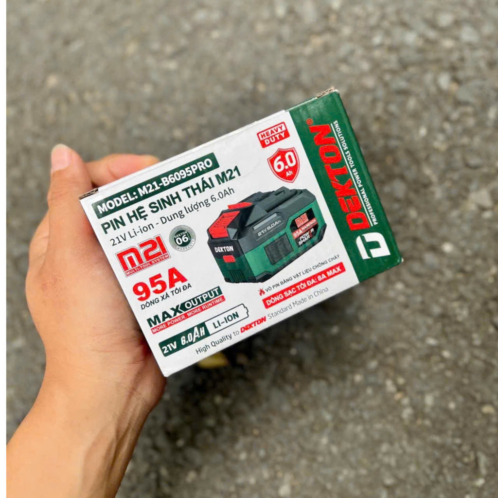 Pin 21V 6.0Ah Dekton M21-B6095PRO