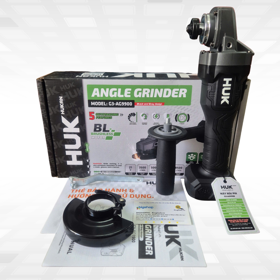 Máy mài pin 5 tốc độ HUKAN G3-AG9900 (GEN 3, Không chổi than)