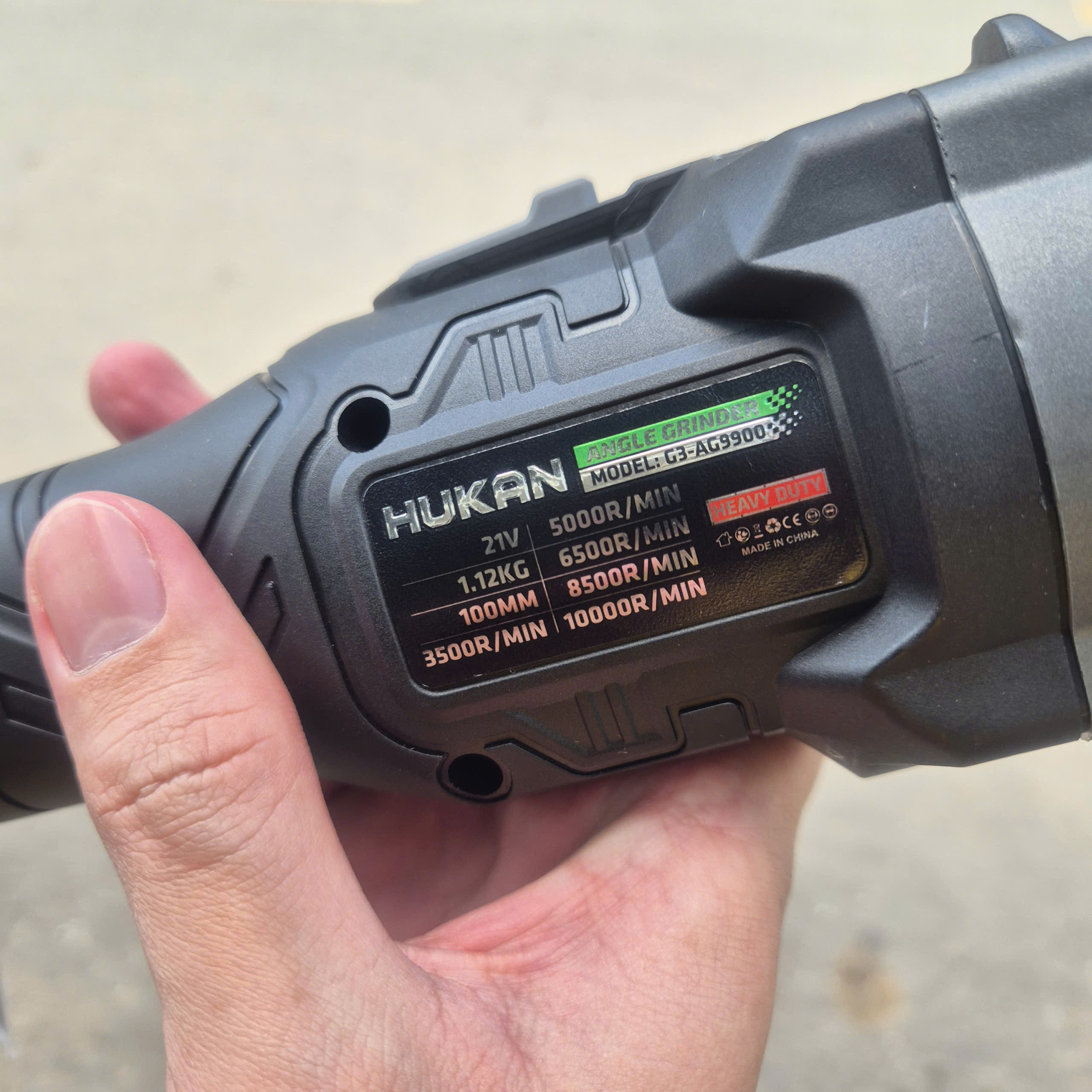 Máy mài pin 5 tốc độ HUKAN G3-AG9900 (GEN 3, Không chổi than)