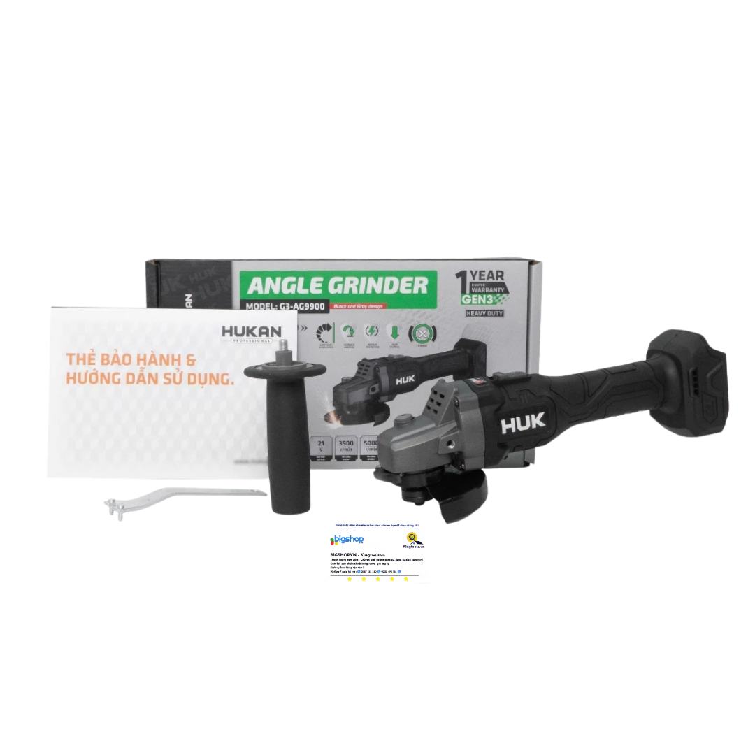 Máy mài pin 5 tốc độ HUKAN G3-AG9900 (GEN 3, Không chổi than)